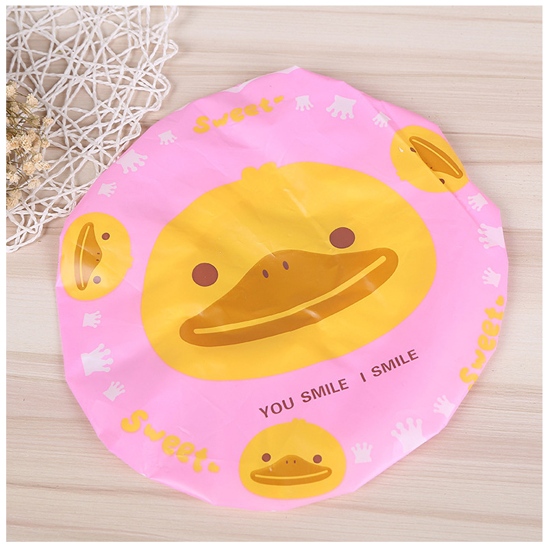 Creative cartoon waterproof small cap waterproof children &#039;s shampoo cap earprotectors baby small cap bathing the head cover