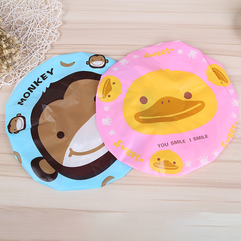 Creative cartoon waterproof small cap waterproof children 's shampoo cap earprotectors baby small cap bathing the head cover Creative cartoon waterproof small cap waterproof children 's shampoo cap earprotectors baby small cap bathing the head cover