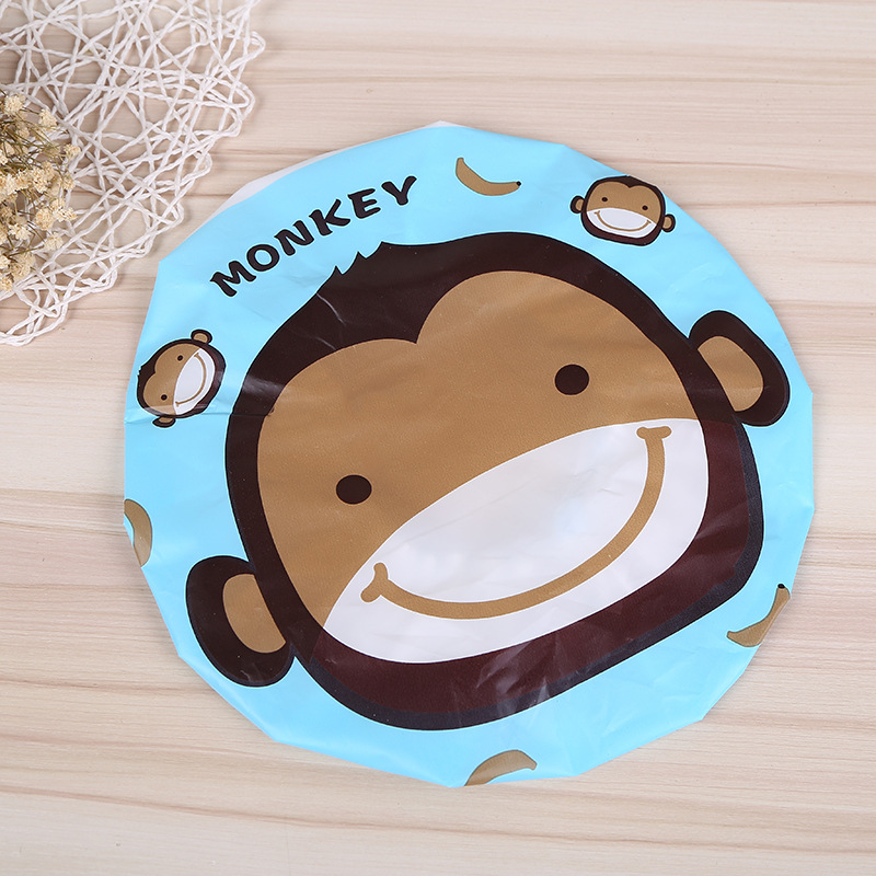 Creative cartoon waterproof small cap waterproof children 's shampoo cap earprotectors baby small cap bathing the head cover Creative cartoon waterproof small cap waterproof children 's shampoo cap earprotectors baby small cap bathing the head cover