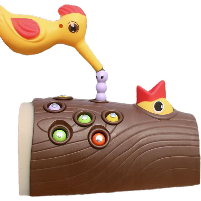 Douyin Same Style Woodpecker Catch Insects Catch Insects Feed Birds Children Intellectual Development Fishing Toys 3-10 Baby