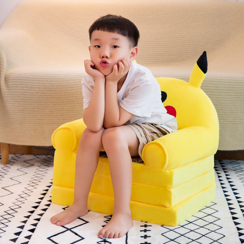 Children&#039;s Folding Sofa Kindergarten Baby Seat Stool Lazy Lying Sleeping Sofa Removable and Washable Hair Generation