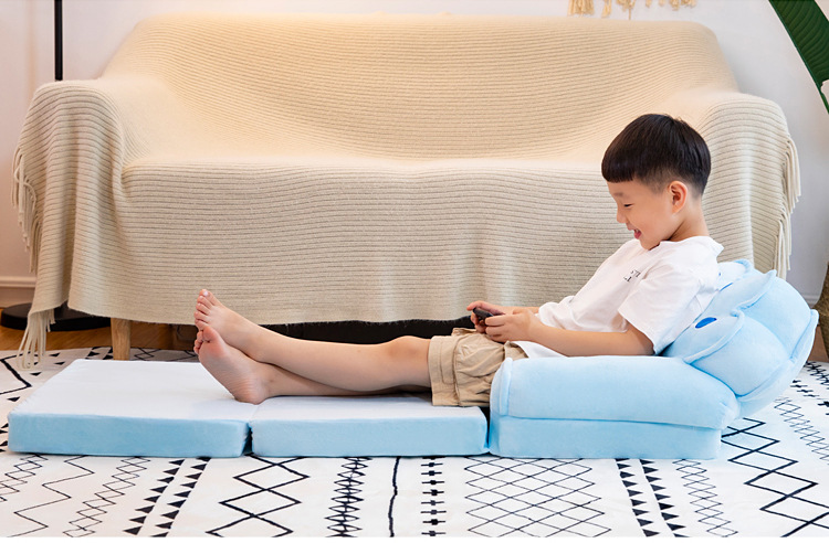 Children's Folding Sofa Kindergarten Baby Seat Stool Lazy Lying Sleeping Sofa Removable and Washable Hair Generation
