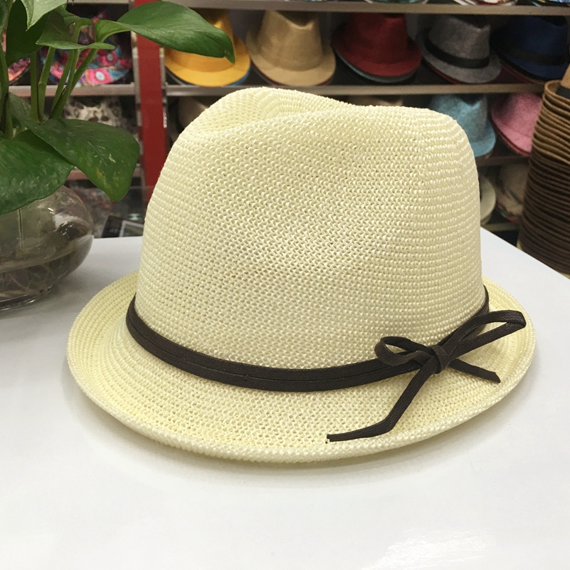 Hollow-out Straw Hat Beach Hat Couple Jazz Top Hat Men&#039;s and Women&#039;s Hat Summer Korean Fashion Imported Lafite Wholesale