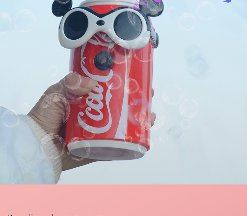 Online Influencer Same Electric Drink Bubble Machine Light Music Automatic Bubble Blowing Stall New Year Children's Toys