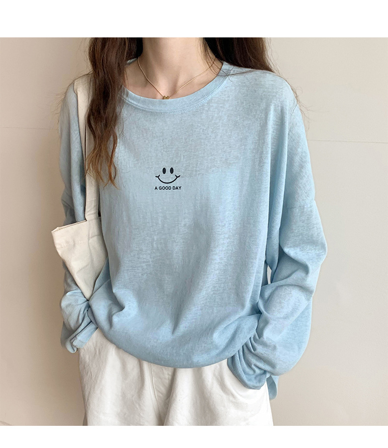 Sun Protection Clothing for Women 2021 New Ice Silk Summer Mask T-shirt for Women Long Sleeve Thin Korean Loose Korean Top Fashion