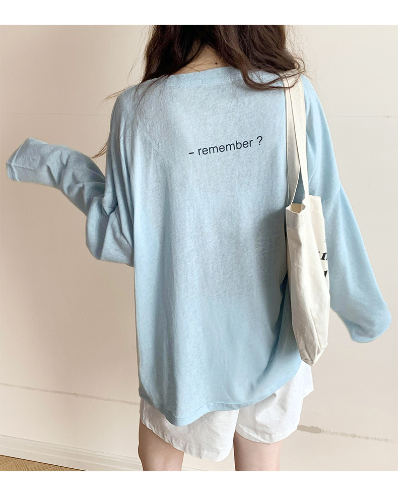 Sun Protection Clothing for Women 2021 New Ice Silk Summer Mask T-shirt for Women Long Sleeve Thin Korean Loose Korean Top Fashion