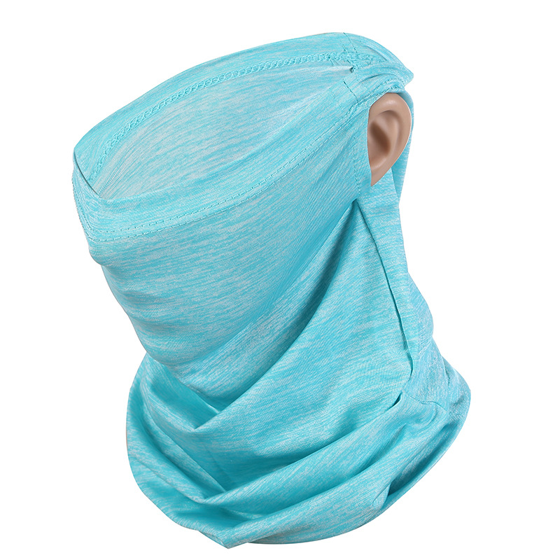 Summer Sun Protection Ice Silk Ear Hanging Cycling Mask Cool and Cool Magic Headband Windproof Dustproof and Breathable Scarf