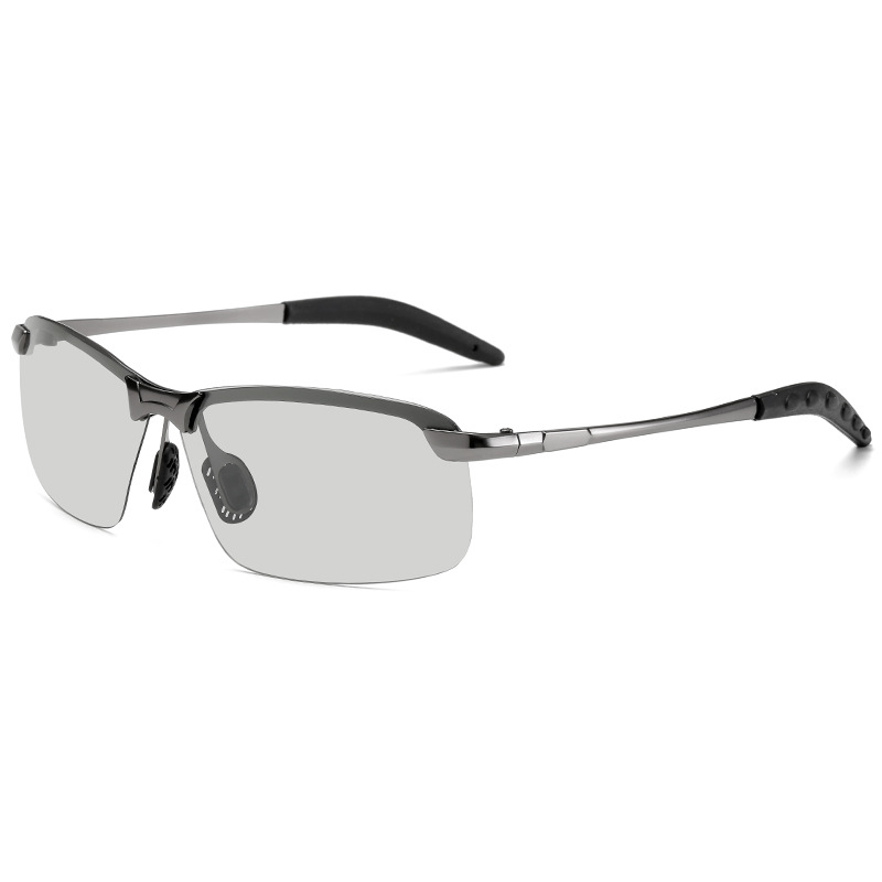 2021 3043 Polarized Sunglasses Men&#039;s Smart Color Changing Day and Night Dual-Purpose Sunglasses Driving Fishing Glasses