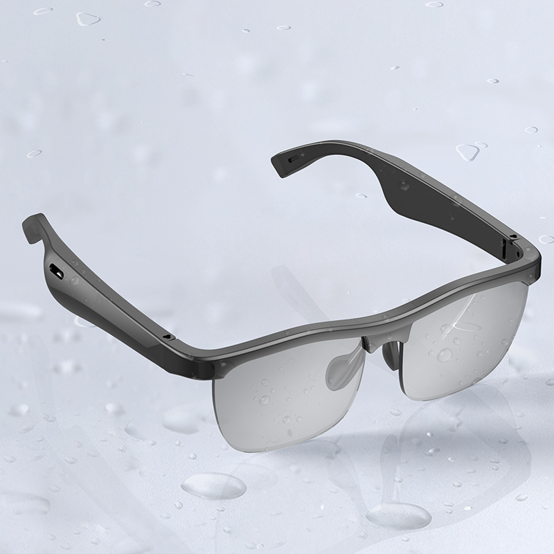 Cross-Border New Arrival J1 Bluetooth Glasses Black Technology Bone Conduction Stereo TWS Wireless Bluetooth Headset Smart Glasses