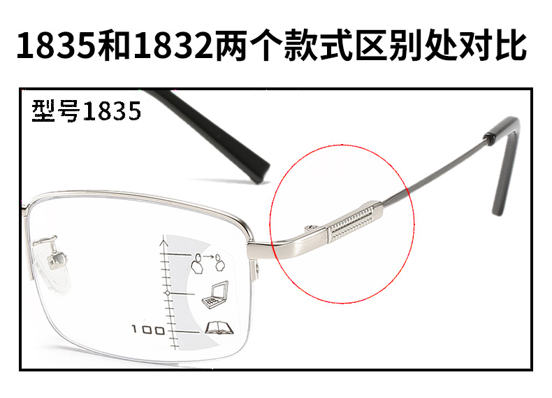 Smart Zoom Presbyopic Glasses Anti-Blue Light Multi-Focus Dual-Use Presbyopic Glasses Metal Reading Elderly Far-Sighted Glasses Smart Zoom Presbyopic Glasses Anti-Blue Light Multi-Focus Dual-Use Presbyopic Glasses Metal Reading Elderly Far-Sighted Glasses