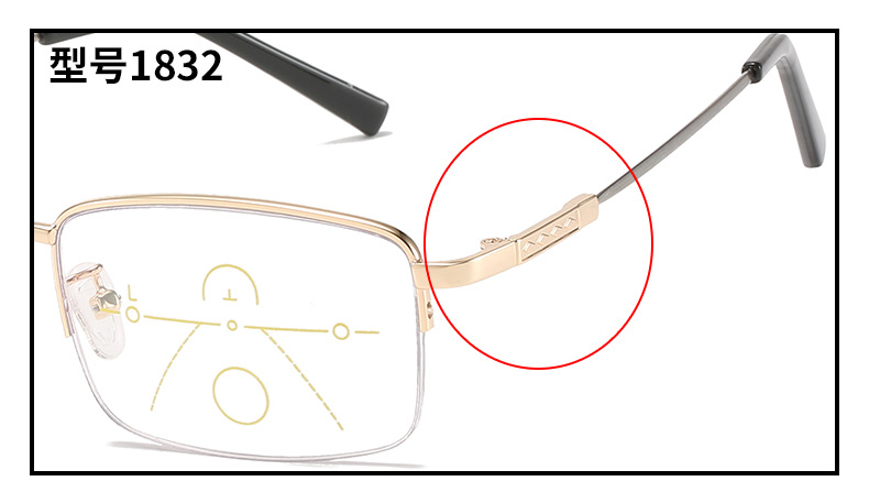 Smart Zoom Presbyopic Glasses Anti-Blue Light Multi-Focus Dual-Use Presbyopic Glasses Metal Reading Elderly Far-Sighted Glasses Smart Zoom Presbyopic Glasses Anti-Blue Light Multi-Focus Dual-Use Presbyopic Glasses Metal Reading Elderly Far-Sighted Glasses
