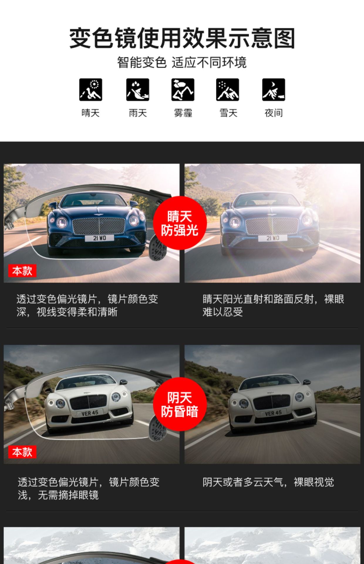 3043 Discolored Sunglasses Smart Photosensitive Polarized Sunglasses Day and Night Dual Use Driving Sunglasses Fishing Glasses Manufacturer 3043 Discolored Sunglasses Smart Photosensitive Polarized Sunglasses Day and Night Dual Use Driving Sunglasses Fishing Glasses Manufacturer