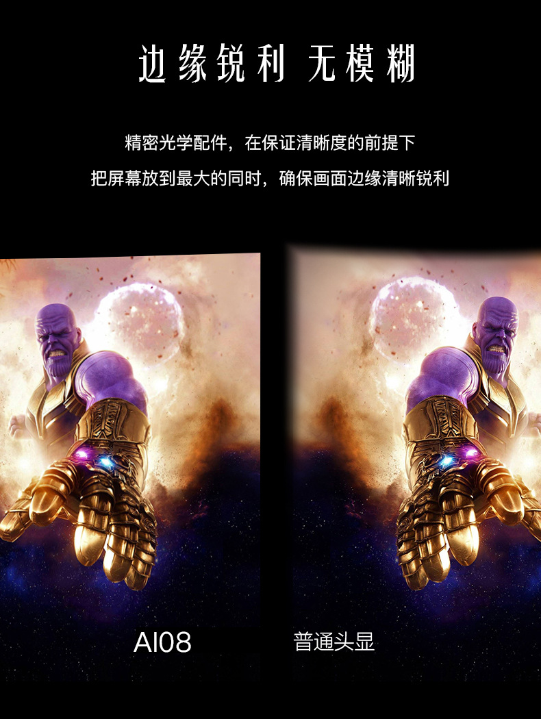 Smart Glasses Glass Viewing Glasses Panoramic Head-Mounted Imax Giant Screen Experience Mobile Phone New Product Wholesale