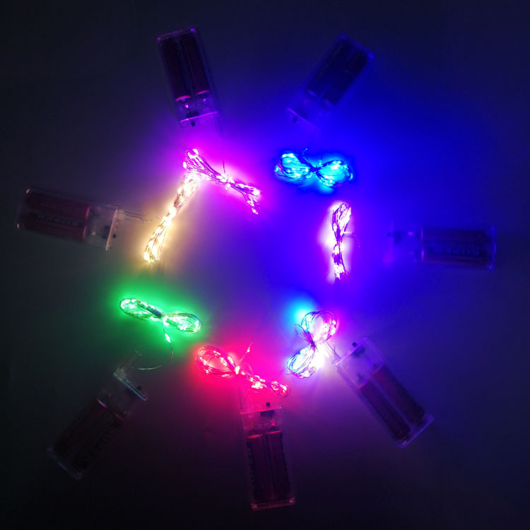 Floating Air Bounce Ball Light Cable Luminous 5 M Copper Wire Lamp String Wholesale Three Battery Box Led with Lead Decorative Stall