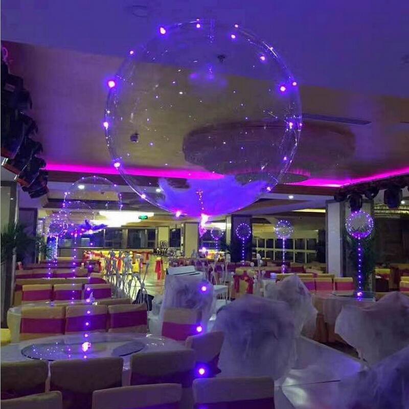 Floating Air Bounce Ball Light Cable Luminous 5 M Copper Wire Lamp String Wholesale Three Battery Box Led with Lead Decorative Stall