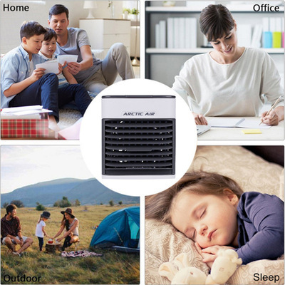 Mini Small Air Conditioning Cooling Desktop Water-Cooled Spray USB Rechargeable Small Fan Student Dormitory Office Air Cooler