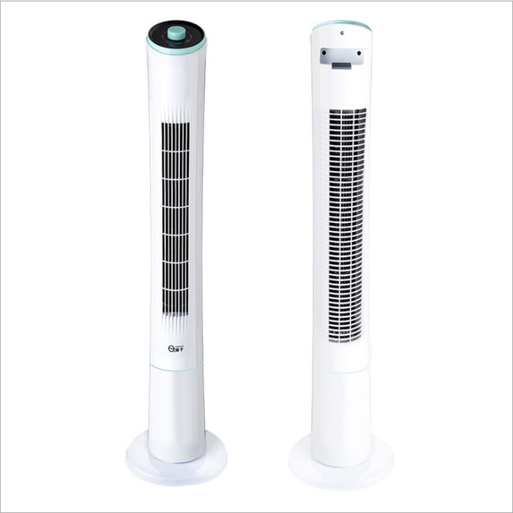 Factory Supply Electric Fan Office Mute Bladeless Soft Wind Tower Fan Household Remote Control Shaking Head Vertical Bladeless Fan