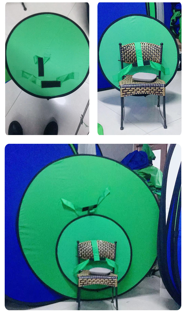 New Nylon Blue Green Double-Sided Photography Background Plate Portable Camera Equipment Cutout Background Fabric Live and Photo