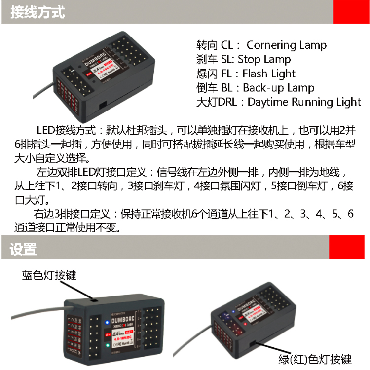 DC Receiver Wireless Remote Control Car Boat Model LED Light Group Module Trailer Linkage Simulation Car Shell DIY Modification DC Receiver Wireless Remote Control Car Boat Model LED Light Group Module Trailer Linkage Simulation Car Shell DIY Modification