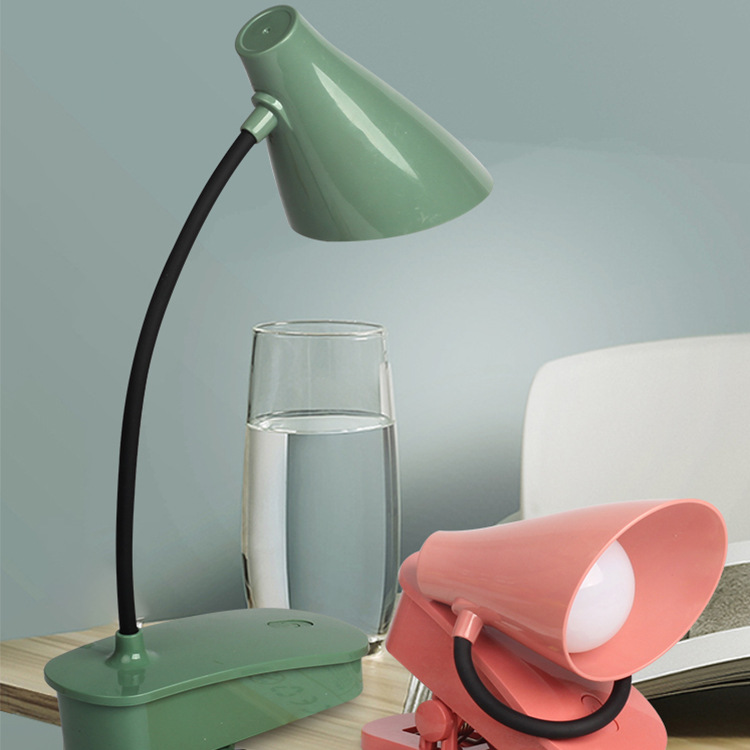 Clip-on Folding Led Rechargeable Desk Lamp Student Reading Table Lamp USB Eye-Protection Lamp Children&#039;s Bedroom Desk Bedside Lamp