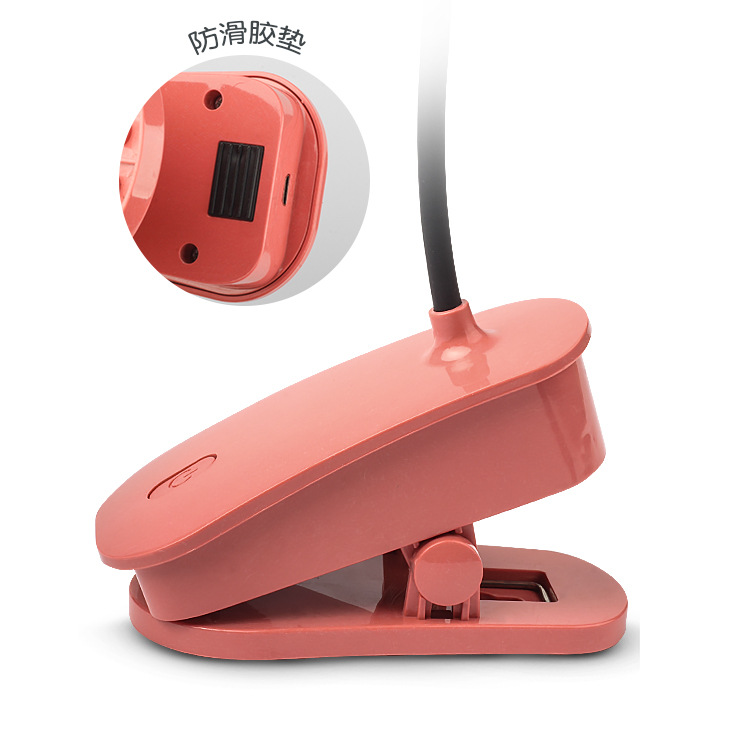 Clip-on Folding Led Rechargeable Desk Lamp Student Reading Table Lamp USB Eye-Protection Lamp Children's Bedroom Desk Bedside Lamp