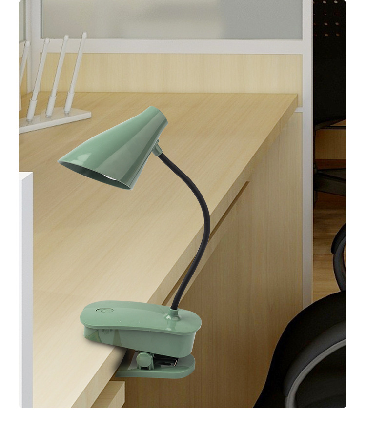 Clip-on Folding Led Rechargeable Desk Lamp Student Reading Table Lamp USB Eye-Protection Lamp Children's Bedroom Desk Bedside Lamp