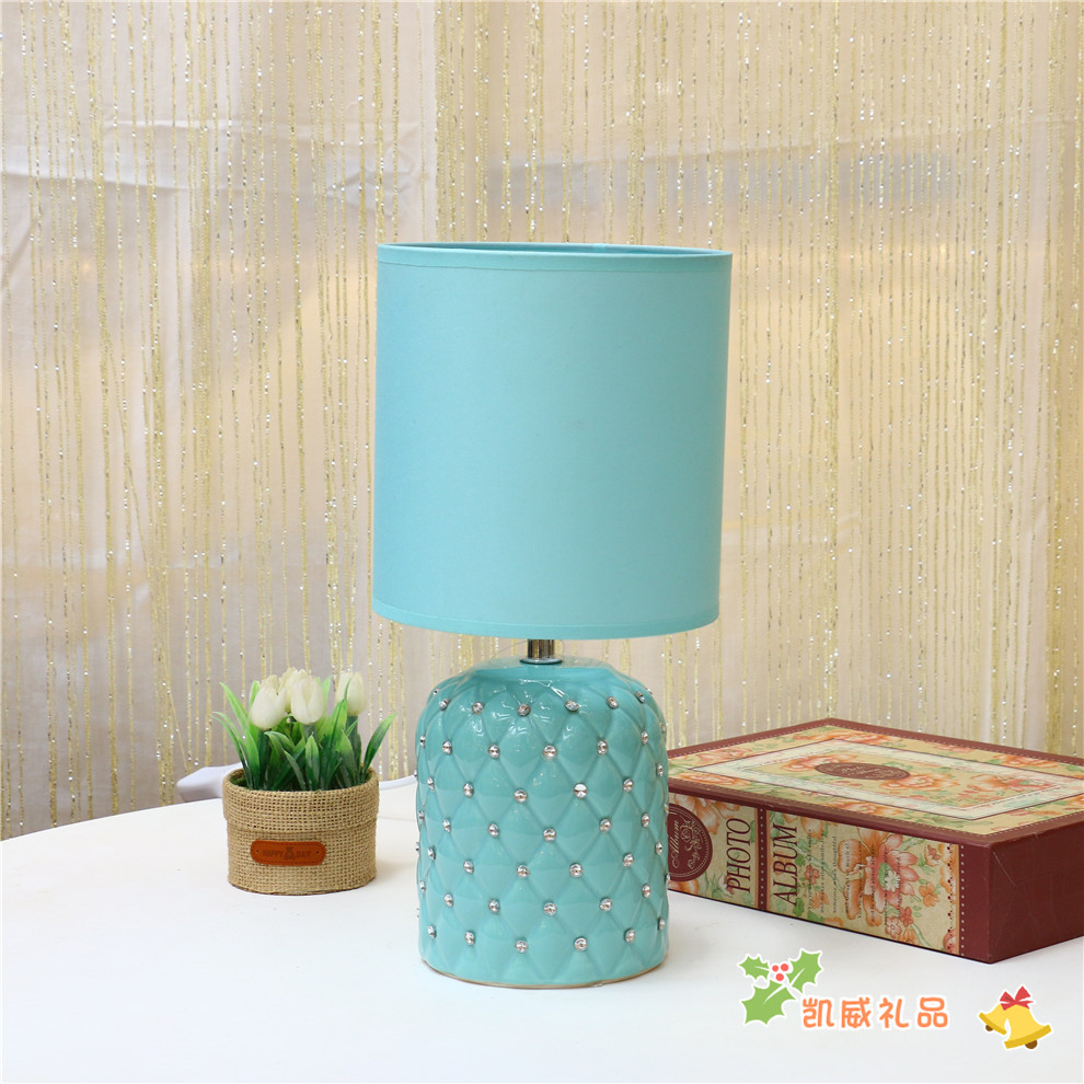 American Style Desk Lamp Bedside Lamp Bedroom Simple Ceramic Table Lamp Children's Room Student Dormitory Table Lamp American Style Desk Lamp Bedside Lamp Bedroom Simple Ceramic Table Lamp Children's Room Student Dormitory Table Lamp