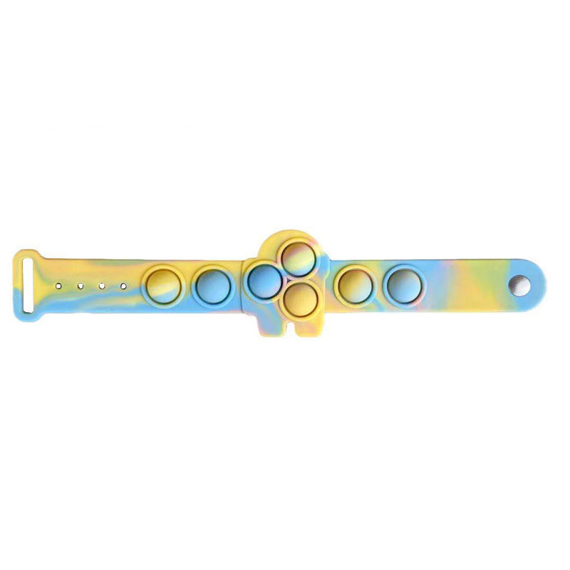 Mouse Killer Pioneer Colorful Silicone Bracelet Spaceman Decompression Bracelet Children's Fingertip Bubble Music Decompression Toy