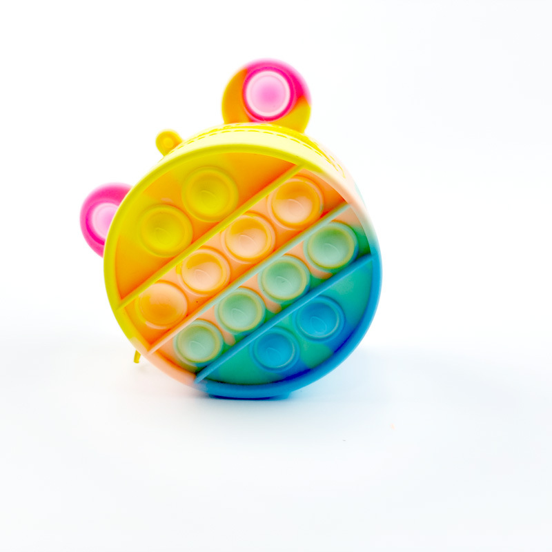 Cross-Border New Coin Purse Mouse Killer Pioneer Desktop Educational Toy Finger Decompression Bubble Mouse Killer Pioneer Coin Purse