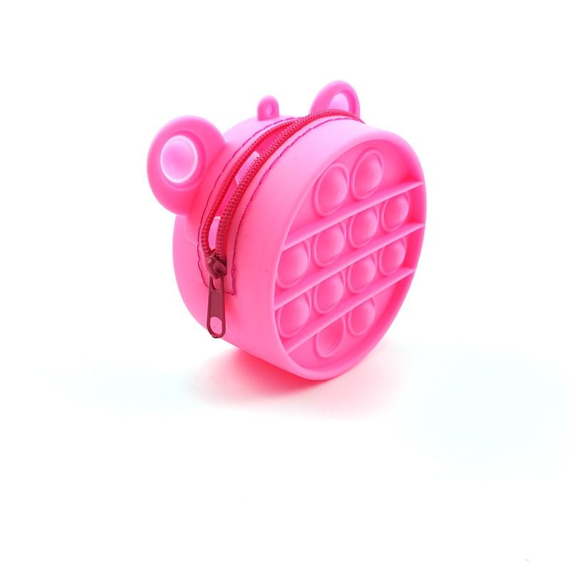 Cross-Border New Coin Purse Mouse Killer Pioneer Desktop Educational Toy Finger Decompression Bubble Mouse Killer Pioneer Coin Purse