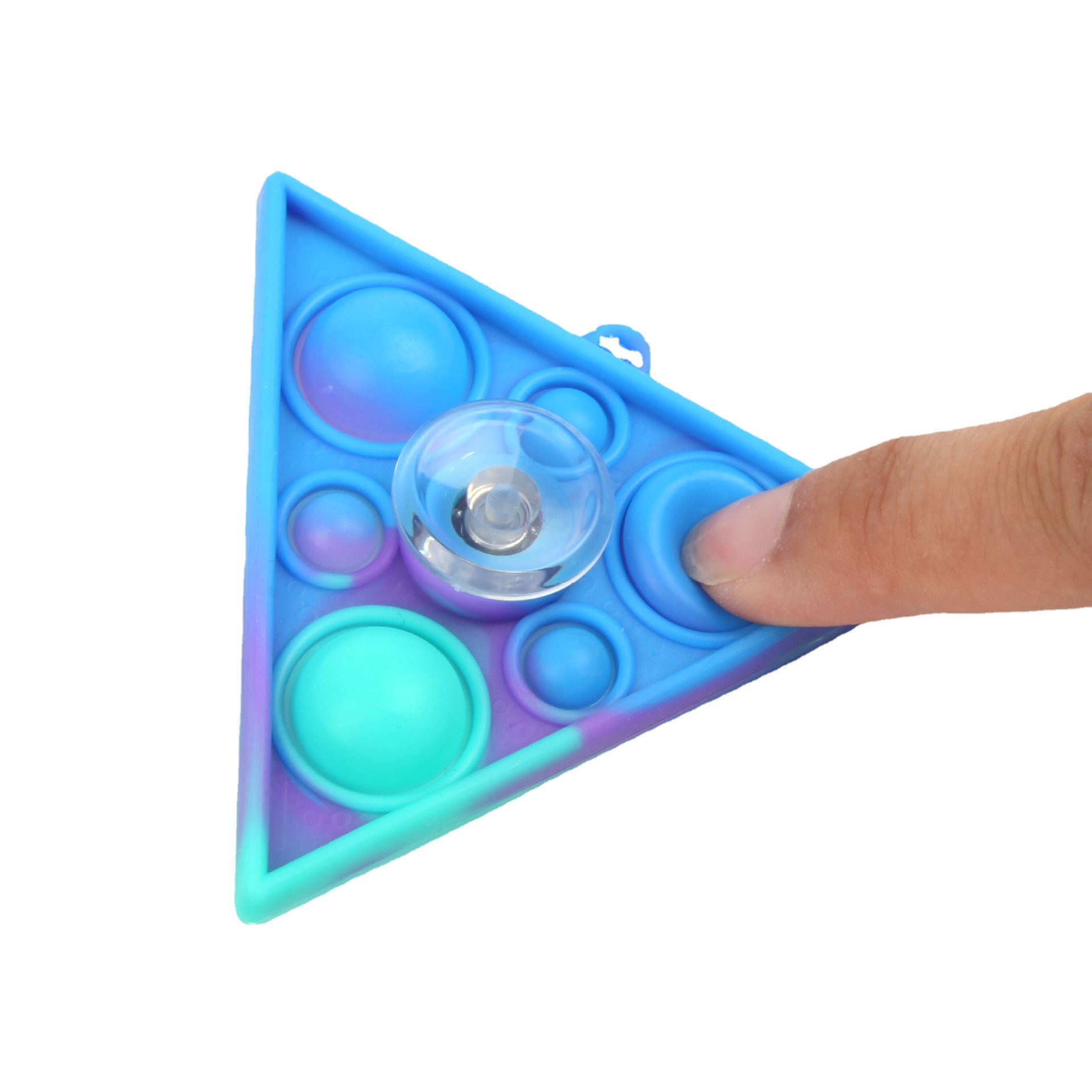 Cross-Border Mouse Killer Pioneer Fingertip Gyro Macaron Color Creative Finger Rotating Decompression Soft Rubber Gyro Toy