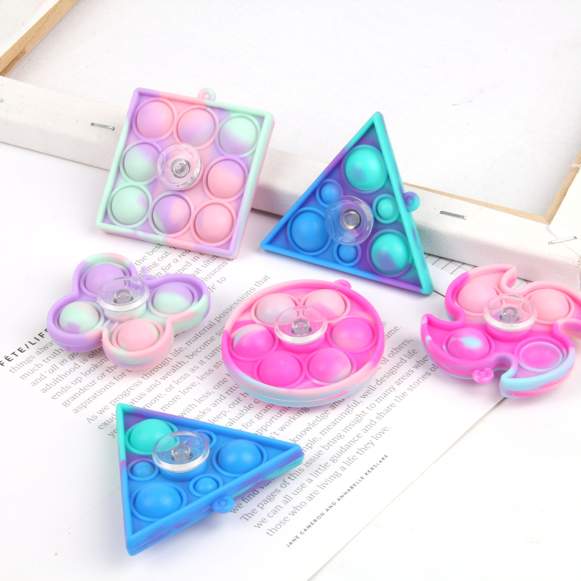 Cross-Border Mouse Killer Pioneer Fingertip Gyro Macaron Color Creative Finger Rotating Decompression Soft Rubber Gyro Toy Cross-Border Mouse Killer Pioneer Fingertip Gyro Macaron Color Creative Finger Rotating Decompression Soft Rubber Gyro Toy