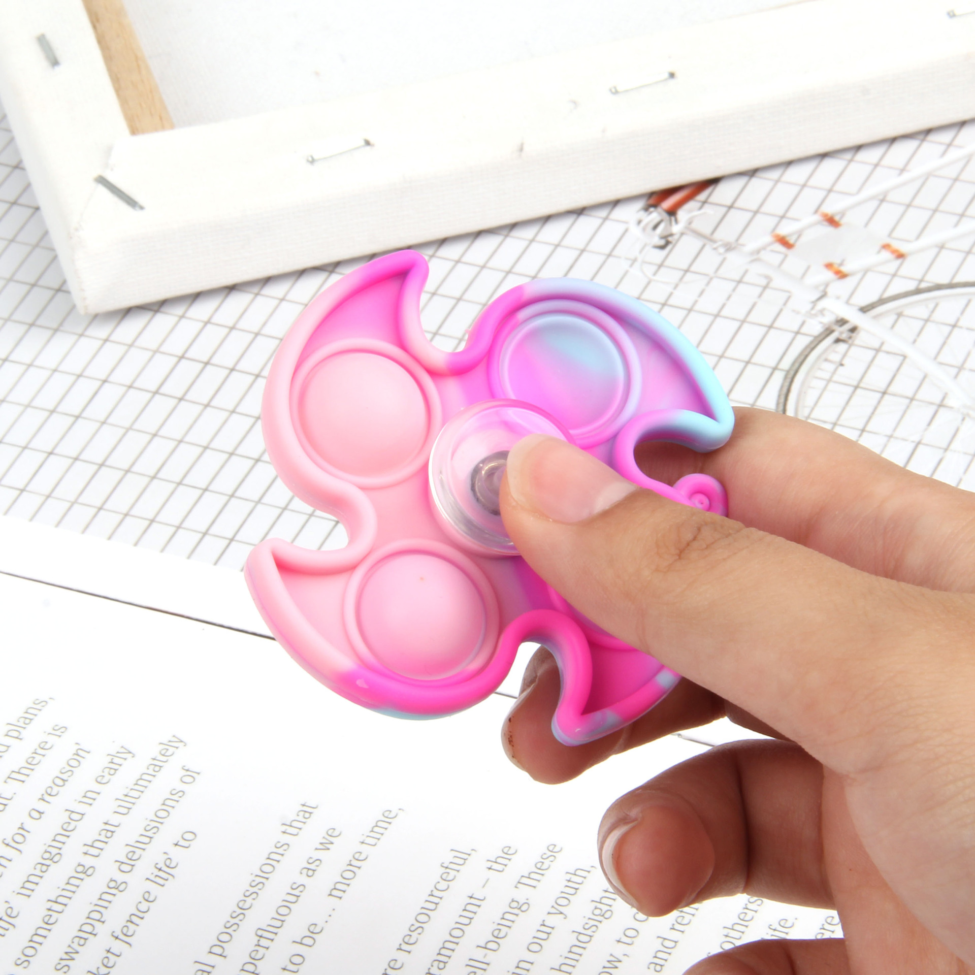 Cross-Border Mouse Killer Pioneer Fingertip Gyro Macaron Color Creative Finger Rotating Decompression Soft Rubber Gyro Toy Cross-Border Mouse Killer Pioneer Fingertip Gyro Macaron Color Creative Finger Rotating Decompression Soft Rubber Gyro Toy