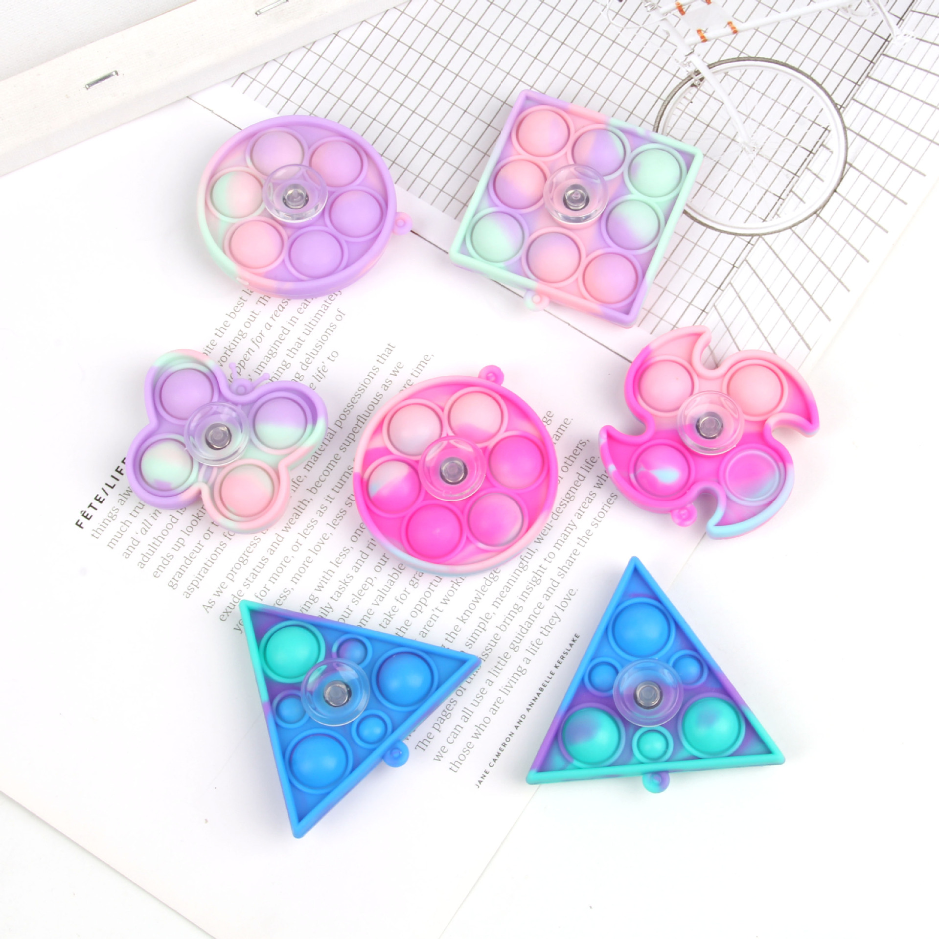Cross-Border Mouse Killer Pioneer Fingertip Gyro Macaron Color Creative Finger Rotating Decompression Soft Rubber Gyro Toy Cross-Border Mouse Killer Pioneer Fingertip Gyro Macaron Color Creative Finger Rotating Decompression Soft Rubber Gyro Toy
