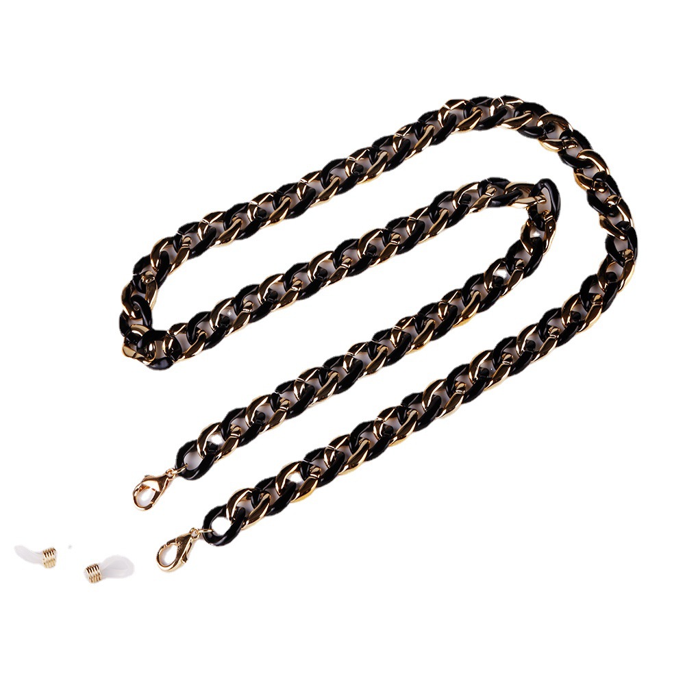 Europe and America Cross Border New Handmade Stitching Acrylic Earphone Mask Chain Fashion Necklace Multi-Purpose Accessories Eyeglasses Chain
