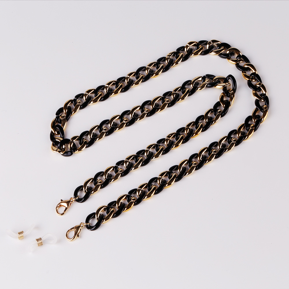 Europe and America Cross Border New Handmade Stitching Acrylic Earphone Mask Chain Fashion Necklace Multi-Purpose Accessories Eyeglasses Chain