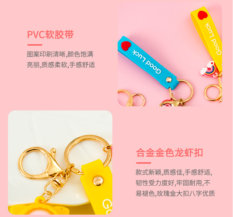 Girl 'S Creative Piggy Keychain Cute Raincoat Pig Pendant Earphone Protective Cover Bag Ornaments Soft Glue Small Gift