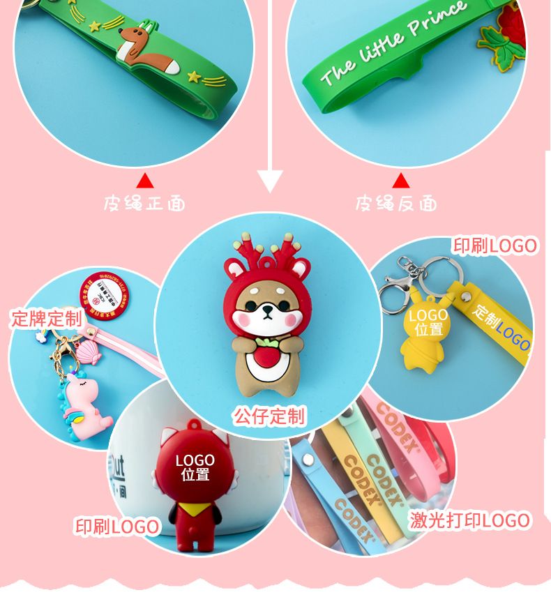 Girl 'S Creative Piggy Keychain Cute Raincoat Pig Pendant Earphone Protective Cover Bag Ornaments Soft Glue Small Gift