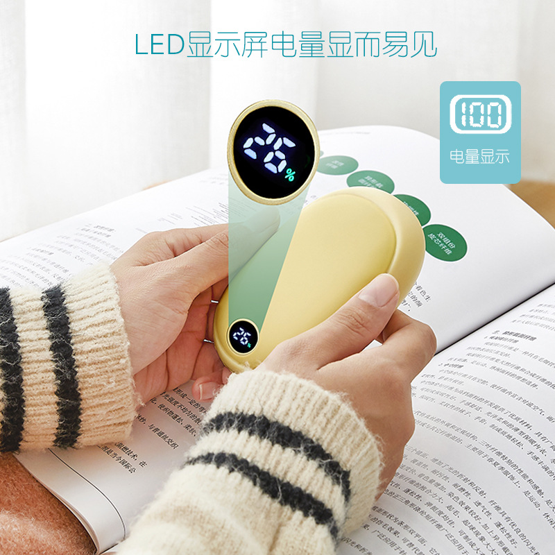 Cross-Border 2021 Power Bank Hand Warmer USB Hand Warmer Hand Warmer 6000MAh New Dual Purpose Convenient Electric Warming