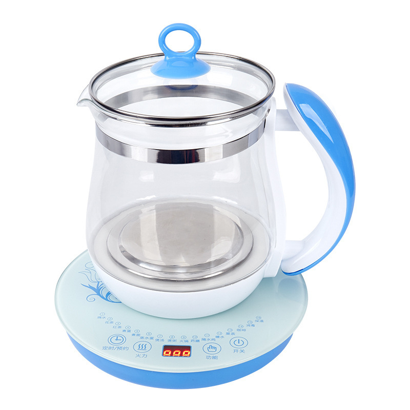 Multifunctional Health Pot Automatic Thickening Glass Tea Maker Electric Kettle Bird&#039;s Nest Scented Tea Health Pot Wholesale
