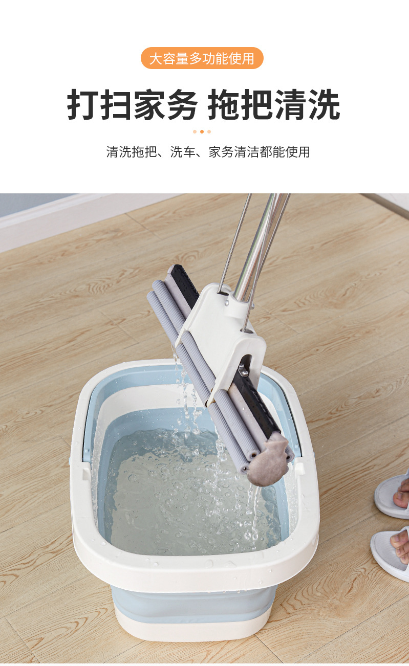 New Folding Foot Bath Barrel Plastic Foot Tub Thickened Foot Barrel Basin Massage Feet Bathing Tub Household Adult Feet-Washing Basin
