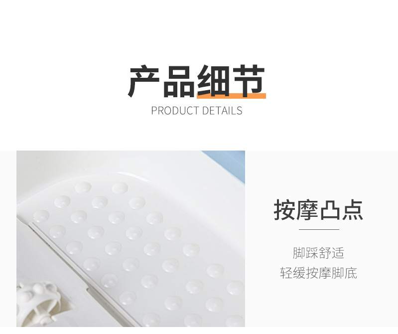 New Folding Foot Bath Barrel Plastic Foot Tub Thickened Foot Barrel Basin Massage Feet Bathing Tub Household Adult Feet-Washing Basin