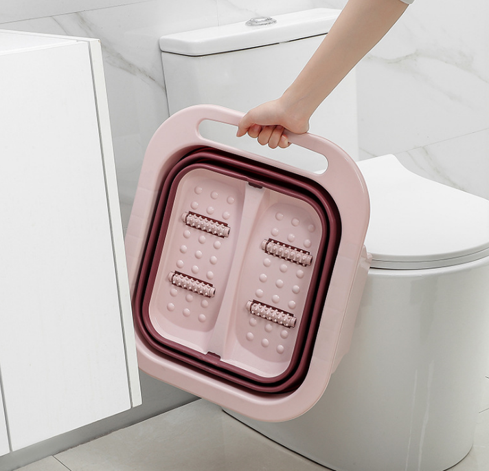 Foldable Roller Massage Foot Washing Basin Dampness Removing and Cold Removing Foot Bath Bucket Healthy Foot Tub Wash Foot Basin Cross-Border Hot Foldable Roller Massage Foot Washing Basin Dampness Removing and Cold Removing Foot Bath Bucket Healthy Foot Tub Wash Foot Basin Cross-Border Hot