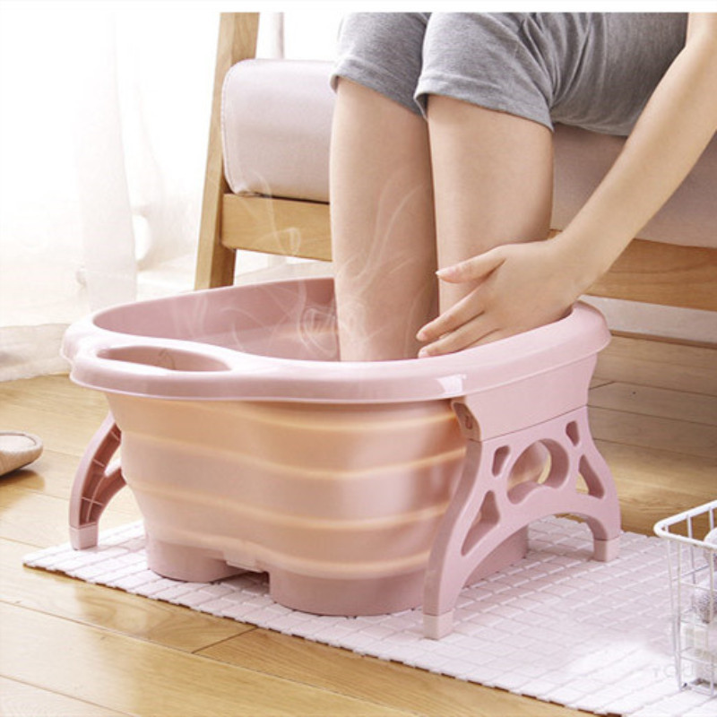 New Roller Folding Foot Tub Portable Foot Bath Barrel Wash Foot Basin Home Travel Feet-Washing Basin Factory Direct Sales
