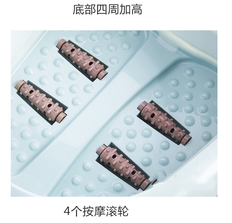 New Roller Folding Foot Tub Portable Foot Bath Barrel Wash Foot Basin Home Travel Feet-Washing Basin Factory Direct Sales