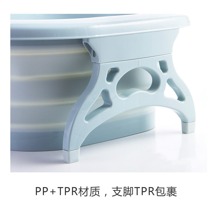 New Roller Folding Foot Tub Portable Foot Bath Barrel Wash Foot Basin Home Travel Feet-Washing Basin Factory Direct Sales