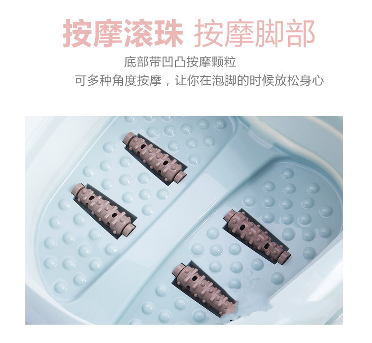 New Roller Folding Foot Tub Portable Foot Bath Barrel Wash Foot Basin Home Travel Feet-Washing Basin Factory Direct Sales