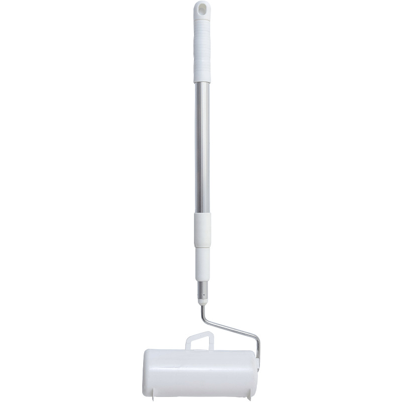 Tearable Lint Remover Roller Dust Sticking Paper Telescopic Long Handle Lint Remover Dust Removal Paper Scrap Floor Stick at Will