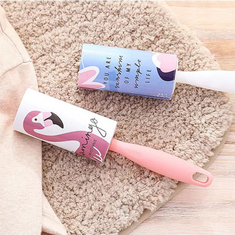 Tearable Lint Remover Sticky Paper Drum-Type Clothes Rolling Paper Mini Rolling Brush Lint Roller Clothes Sticky Hair Remover Paper Core