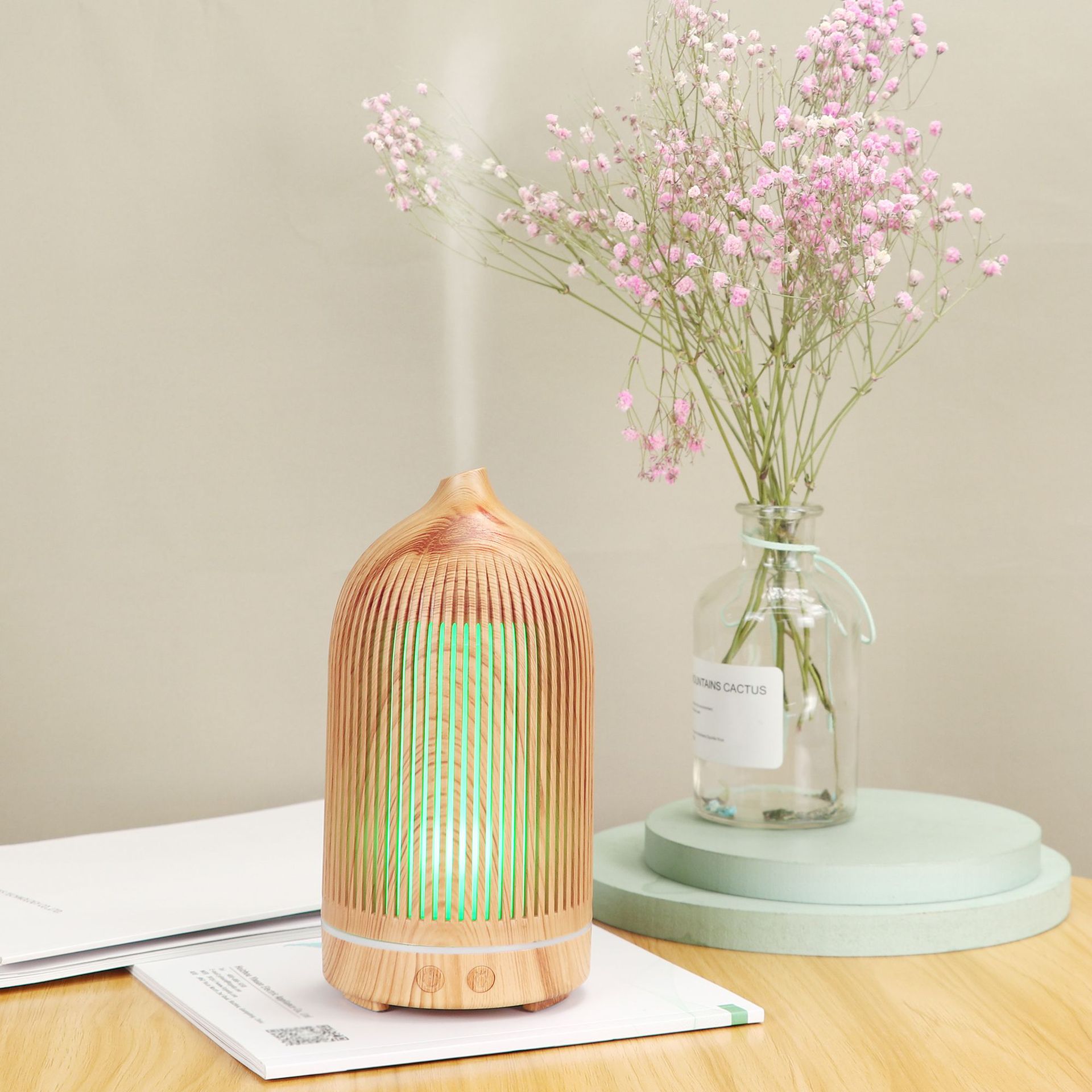 5V Colorful Fragrance Lamp Aroma Diffuser Ultrasonic Atomization Mini Desktop USB Humidifier Household Wood Grain Aroma Diffuser 5V Colorful Fragrance Lamp Aroma Diffuser Ultrasonic Atomization Mini Desktop USB Humidifier Household Wood Grain Aroma Diffuser